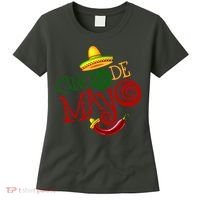 Cinco De Mayo Day of the Dead Sombrero Chili Pepper Women's T-Shirt thumb 0