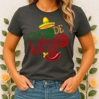 Cinco De Mayo Day of the Dead Sombrero Chili Pepper Women's T-Shirt thumb 2
