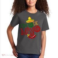 Cinco De Mayo Day of the Dead Sombrero Chili Pepper Kids T-Shirt thumb 2