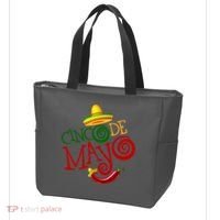 Cinco De Mayo Day of the Dead Sombrero Chili Pepper Tote Bag thumb 3