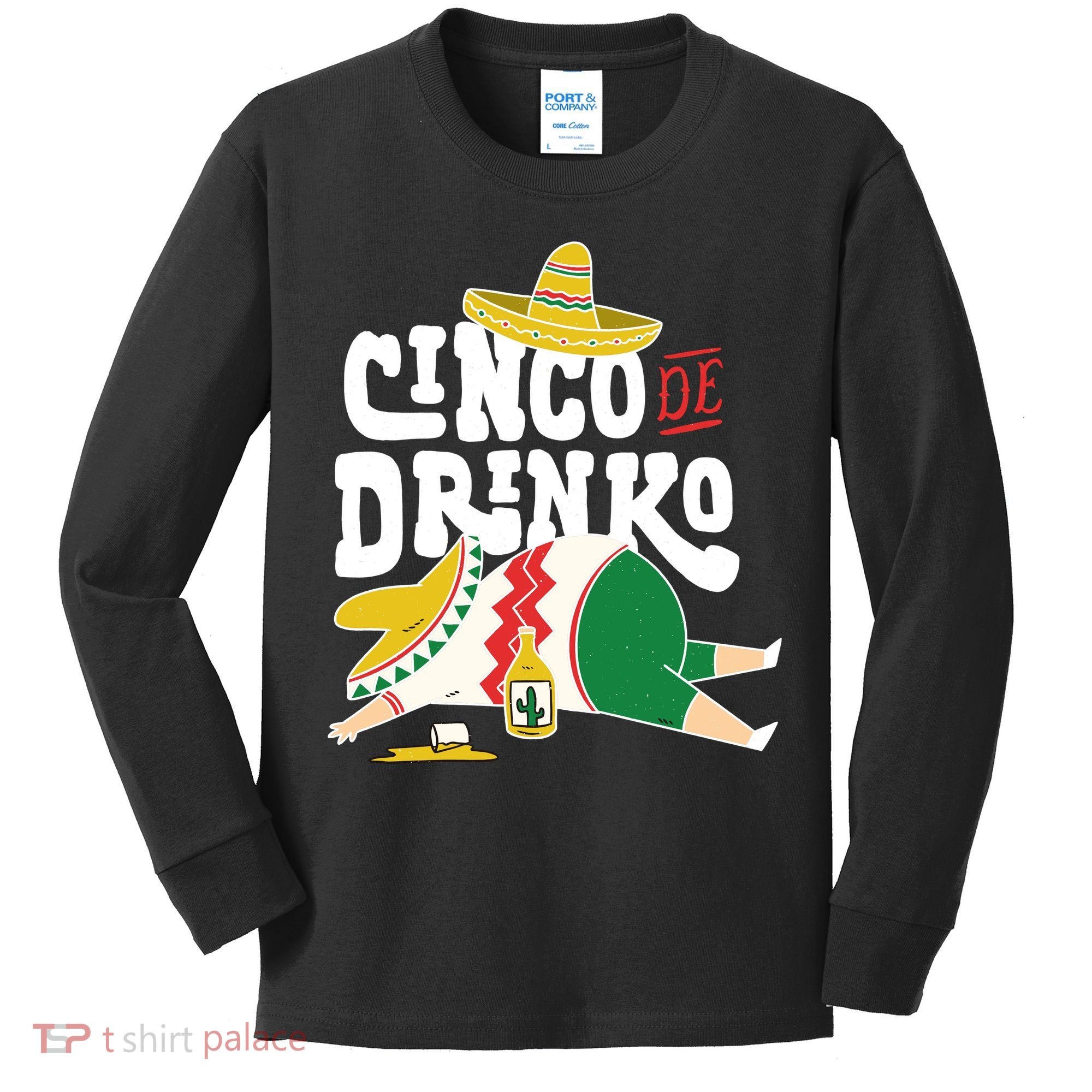 Cinco De Mayo Funny Kids Long Sleeve Shirt