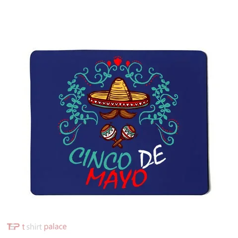 Cinco De Mayo Logo Mousepad in the selected color