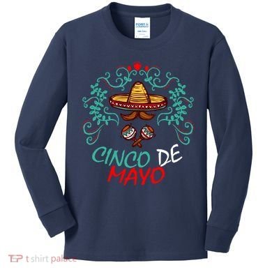 Cinco De Mayo Logo Kids Long Sleeve Shirt