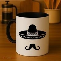Cinco De Mayo Mexican Sombrero Moustache Coffee Mug thumb 4