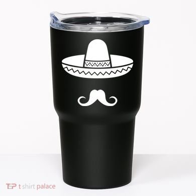Cinco De Mayo Mexican Sombrero Moustache Tumbler