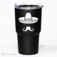 Cinco De Mayo Mexican Sombrero Moustache Tumbler thumb 0