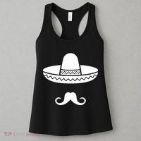 Cinco De Mayo Mexican Sombrero Moustache Women's Tank Top thumb 3