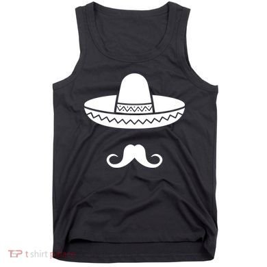Cinco De Mayo Mexican Sombrero Moustache Tank Top