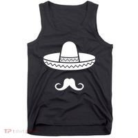 Cinco De Mayo Mexican Sombrero Moustache Tank Top thumb 0