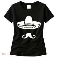 Cinco De Mayo Mexican Sombrero Moustache Women's T-Shirt thumb 0