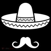 Cinco De Mayo Mexican Sombrero Moustache Women's T-Shirt thumb 6