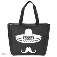Cinco De Mayo Mexican Sombrero Moustache Tote Bag thumb 0