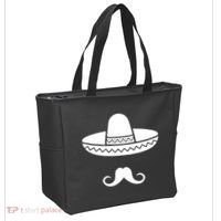 Cinco De Mayo Mexican Sombrero Moustache Tote Bag thumb 2
