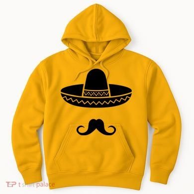 Cinco De Mayo Mexican Sombrero Moustache Hoodie
