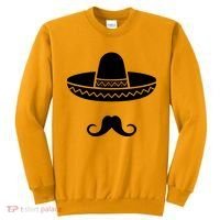 Cinco De Mayo Mexican Sombrero Moustache Sweatshirt thumb 0