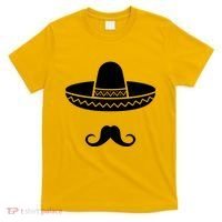 Cinco De Mayo Mexican Sombrero Moustache T-Shirt thumb 0