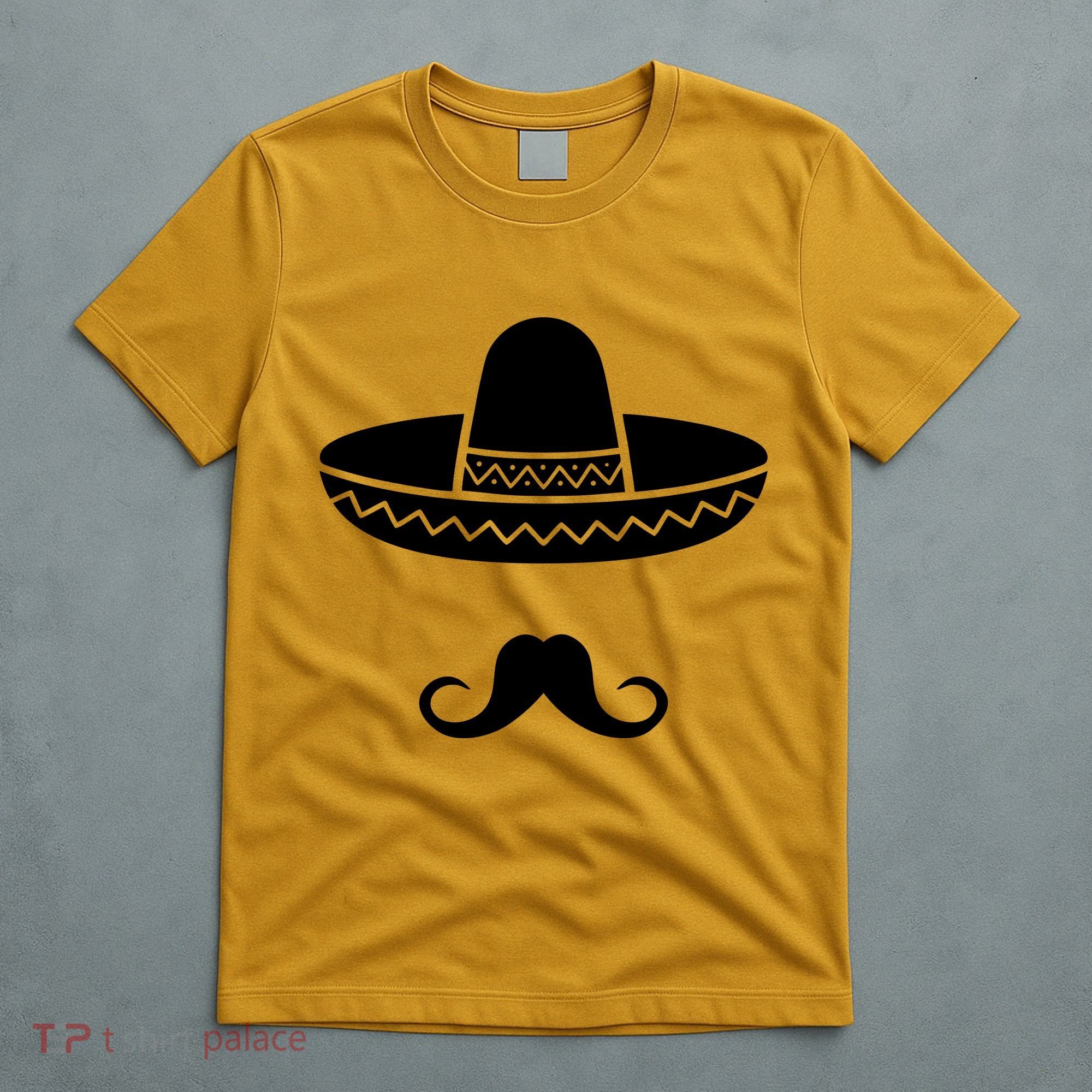 Cinco De Mayo Mexican Sombrero Moustache T-Shirt