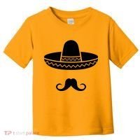 Cinco De Mayo Mexican Sombrero Moustache Toddler T-Shirt thumb 0