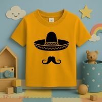 Cinco De Mayo Mexican Sombrero Moustache Toddler T-Shirt thumb 3