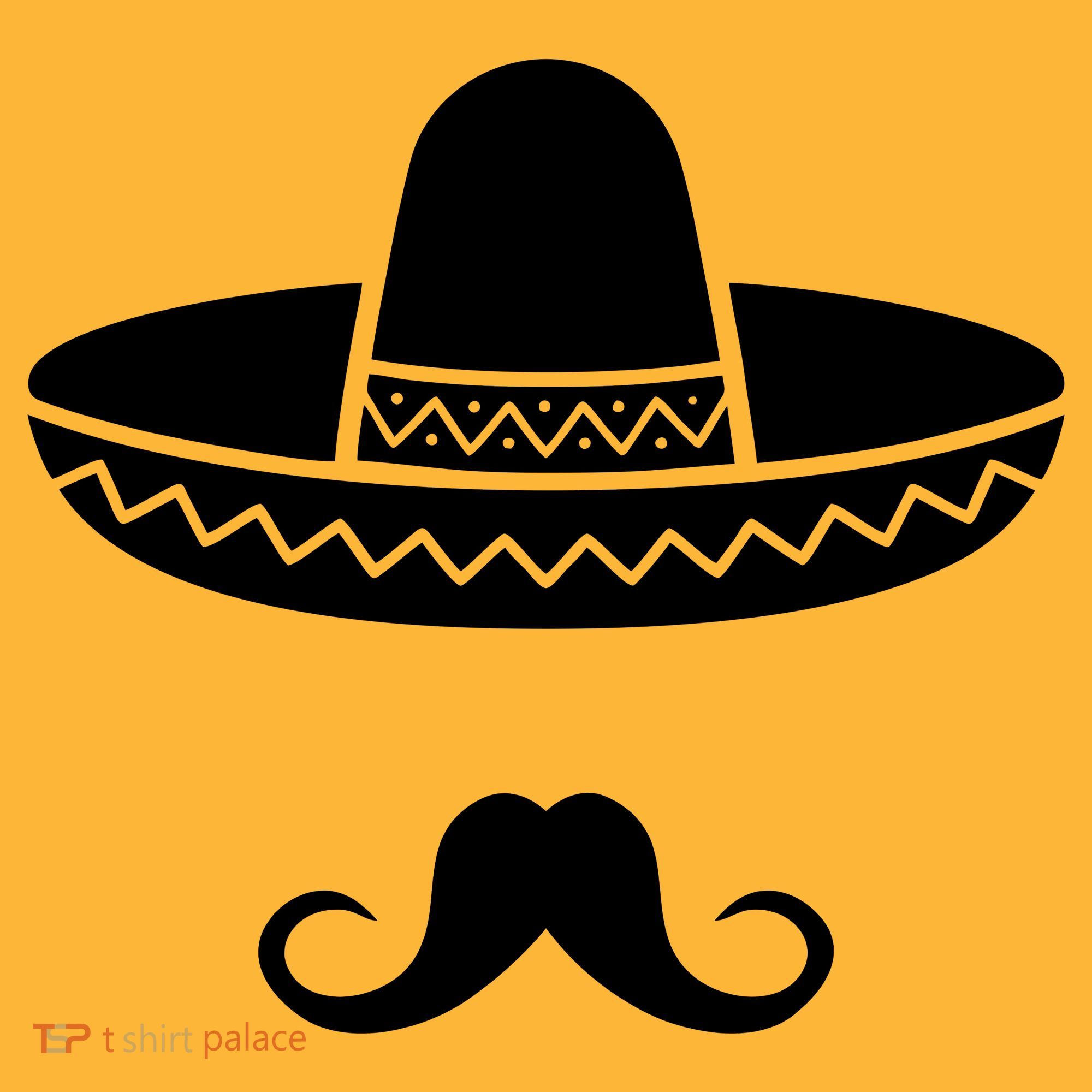 Cinco De Mayo Mexican Sombrero Moustache Toddler T-Shirt
