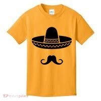 Cinco De Mayo Mexican Sombrero Moustache Kids T-Shirt thumb 0