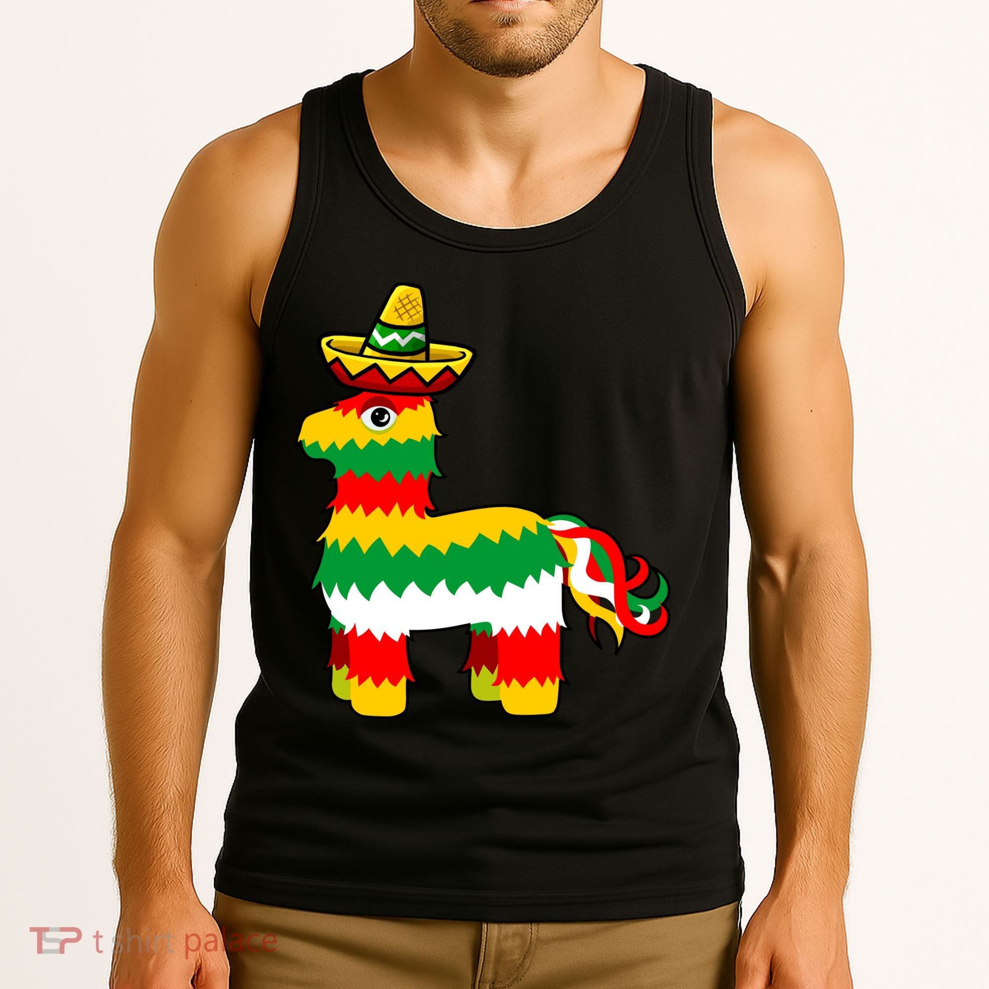 Cinco De Mayo Party Pinata Fiesta Sombrero Tank Top