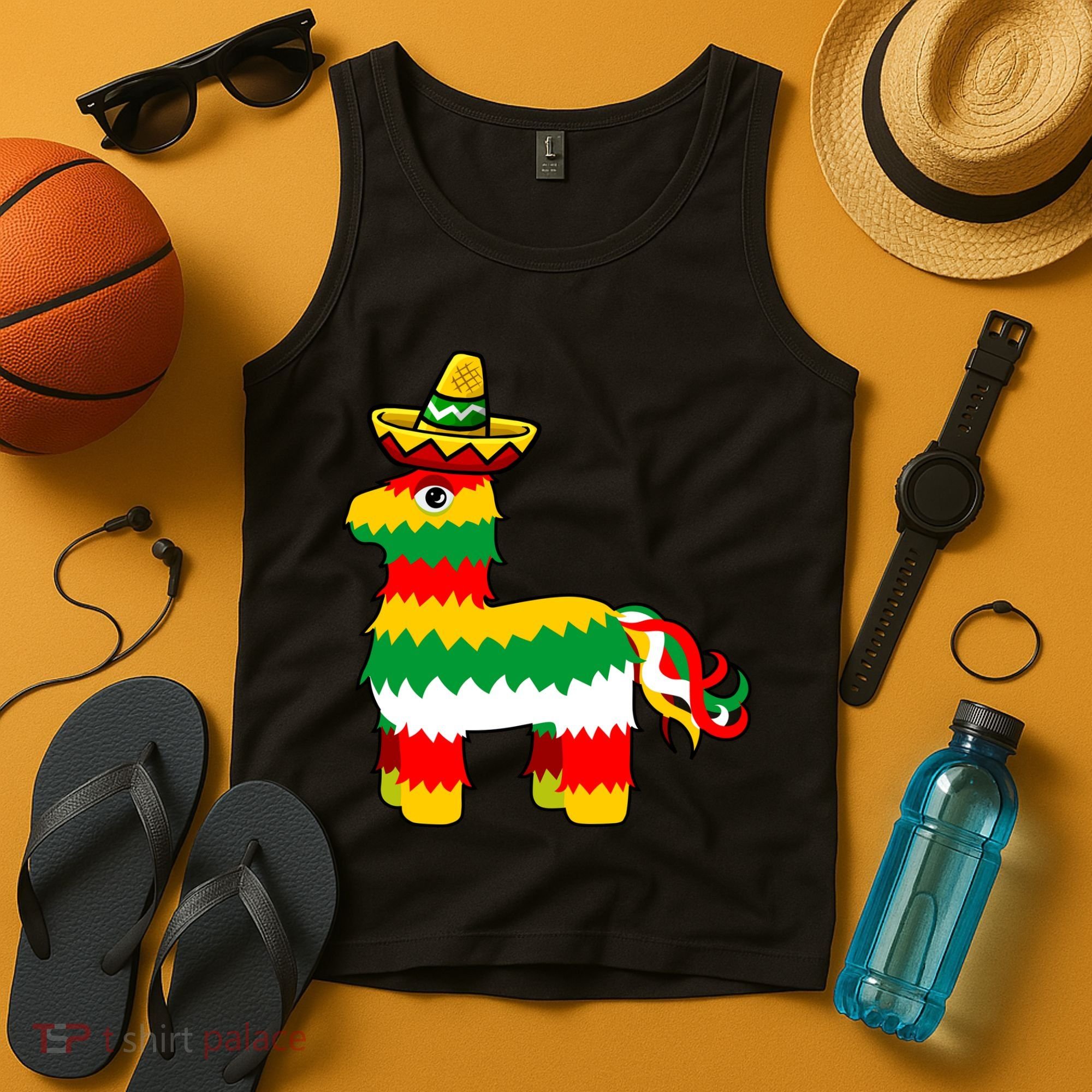 Cinco De Mayo Party Pinata Fiesta Sombrero Tank Top