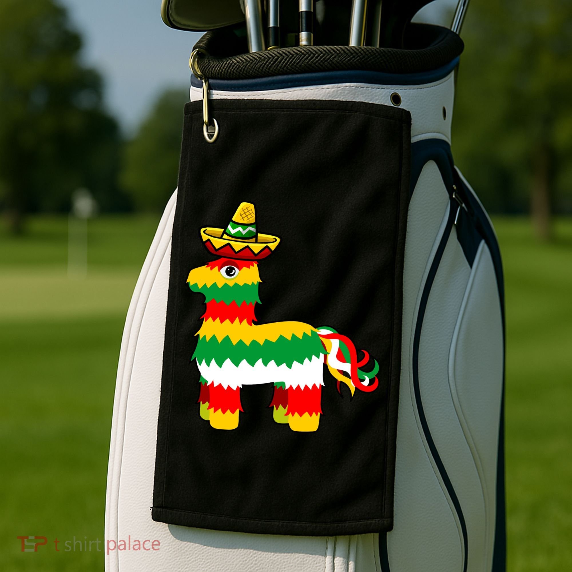 Cinco De Mayo Party Pinata Fiesta Sombrero Golf Towel