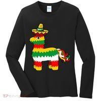 Cinco De Mayo Party Pinata Fiesta Sombrero Women's Long Sleeve Shirt thumb 0