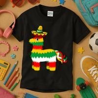 Cinco De Mayo Party Pinata Fiesta Sombrero Kids T-Shirt thumb 3