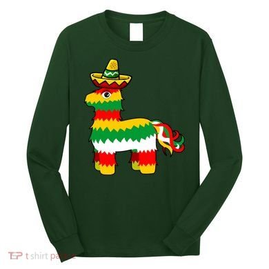 Cinco De Mayo Party Pinata Fiesta Sombrero Long Sleeve Shirt