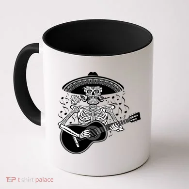 Cinco De Mayo Skeleton Playing the Guitar Coffee Mug