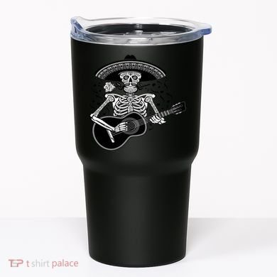 Cinco De Mayo Skeleton Playing the Guitar Tumbler
