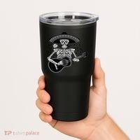 Cinco De Mayo Skeleton Playing the Guitar Tumbler thumb 2