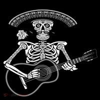 Cinco De Mayo Skeleton Playing the Guitar Ornament thumb 1