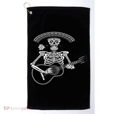 Cinco De Mayo Skeleton Playing the Guitar Golf Towel