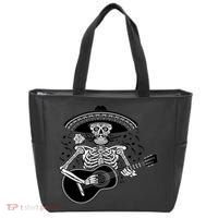 Cinco De Mayo Skeleton Playing the Guitar Tote Bag thumb 0