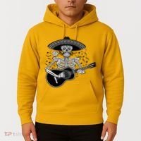 Cinco De Mayo Skeleton Playing the Guitar Hoodie thumb 2