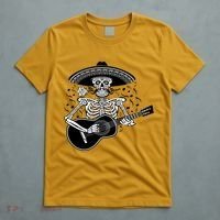 Cinco De Mayo Skeleton Playing the Guitar T-Shirt thumb 5