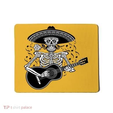 Cinco De Mayo Skeleton Playing the Guitar Mousepad