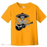 Cinco De Mayo Skeleton Playing the Guitar Toddler T-Shirt thumb 0