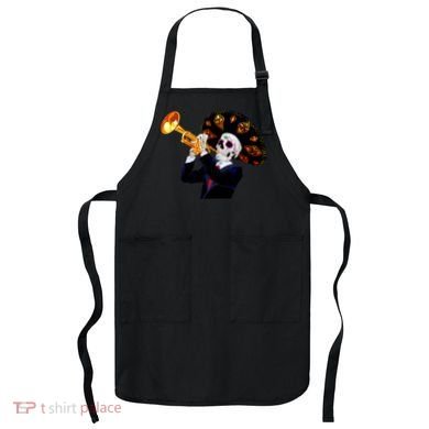 Cinco De Mayo Sugar Skull Playing Trumpet Apron