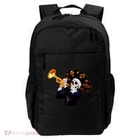 Cinco De Mayo Sugar Skull Playing Trumpet Backpack thumb 0