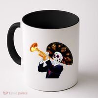 Cinco De Mayo Sugar Skull Playing Trumpet Coffee Mug thumb 0