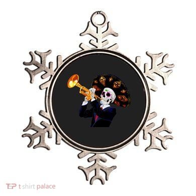 Cinco De Mayo Sugar Skull Playing Trumpet Ornament