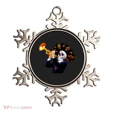 Cinco De Mayo Sugar Skull Playing Trumpet Ornament