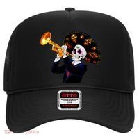 Cinco De Mayo Sugar Skull Playing Trumpet Hat thumb 0