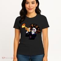 Cinco De Mayo Sugar Skull Playing Trumpet Women's T-Shirt thumb 4