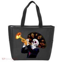 Cinco De Mayo Sugar Skull Playing Trumpet Tote Bag thumb 0