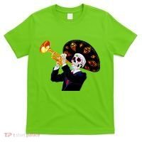 Cinco De Mayo Sugar Skull Playing Trumpet T-Shirt thumb 0